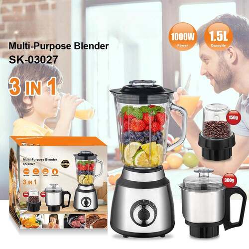 跨境 榨汁机多功能三合一 Juicer 3in1咖啡磨豆机 搅拌机