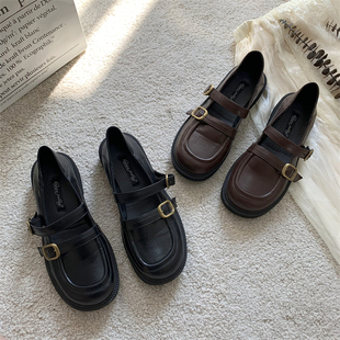 日系玛丽珍小皮鞋2025年新款时尚皮带扣低跟JK制服鞋大学生单鞋女