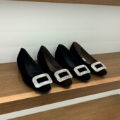 小香风黑色水钻内增高加绒单鞋 女2025秋冬毛毛鞋 豆豆鞋 法式 厚瓢鞋