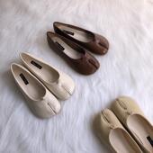 韩版 学生平底包头半拖拖鞋 女外穿时尚 马蹄猪脚分趾单鞋 羊蹄猪蹄鞋