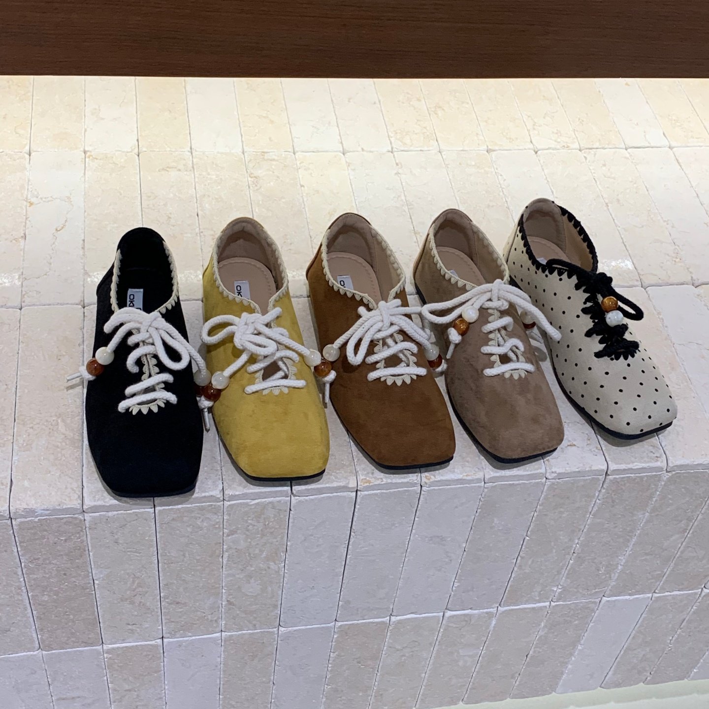 韩系复古绑带方头平底单鞋女鞋子2025新款小众绒面深口豆豆乐福鞋,女鞋,深口单鞋,淘宝优惠券,粉丝福利购,淘宝优惠卷