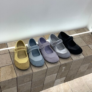 法式复古风玛丽珍鞋女秋冬平底软底学院风少女单鞋舒适不累脚女鞋