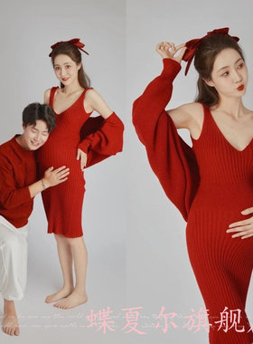 影楼孕妇写真拍照服装