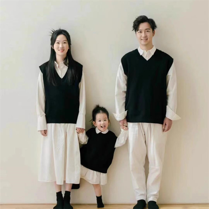 影楼新款全家服唯美写真摄影服装