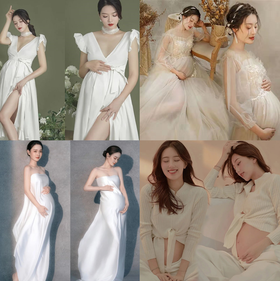 性感辣妈艺术唯美孕妈咪写真服饰