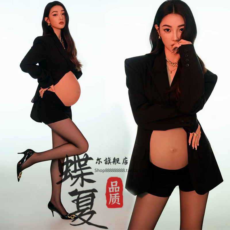 新款影楼孕妈写真照在家拍照服装