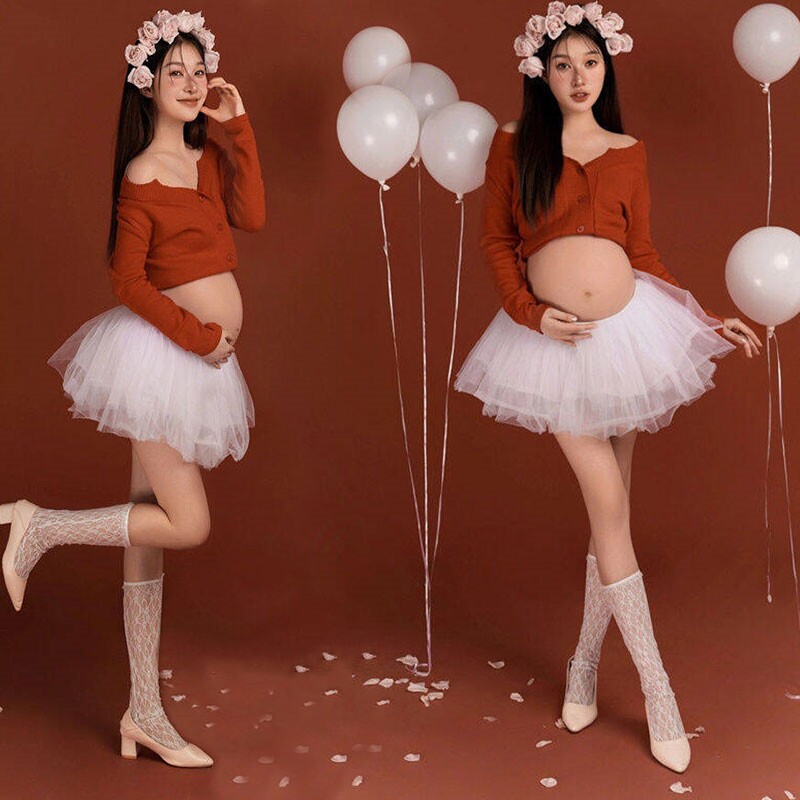 影楼新款孕妈咪写真照艺术照服装