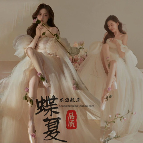 影楼写真拍照礼服艺术照摄影衣服