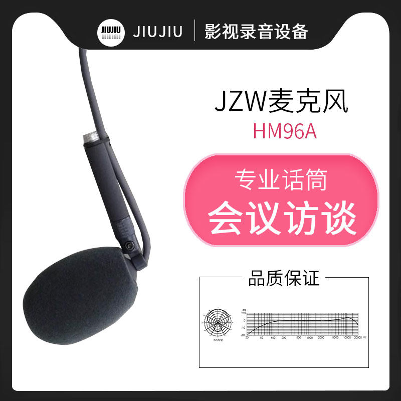 专业吊麦JZW HM96A话筒录音麦克风舞台演出吊装广播演播室会议厅