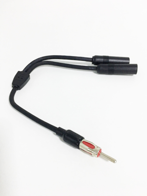 连接线车载导航收音一拖二fm天线