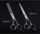 钢夫美发剪刀6寸A型平剪牙剪套装 无痕牙剪理发师专业理发剪刀正品
