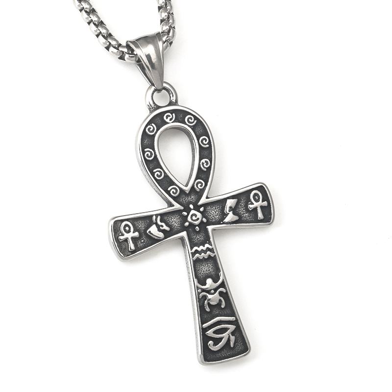 男女十字架吊坠项链不锈钢