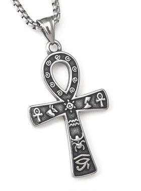 男女十字架吊坠项链不锈钢