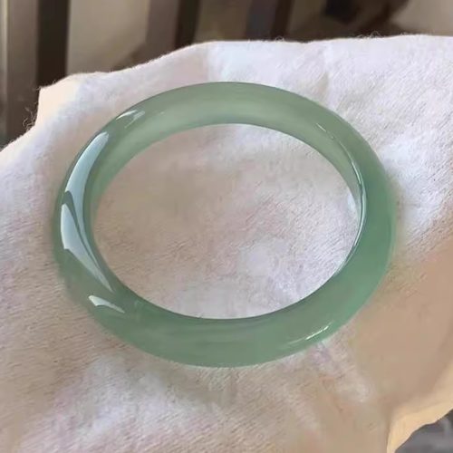 天然油青玛瑙玉髓手镯