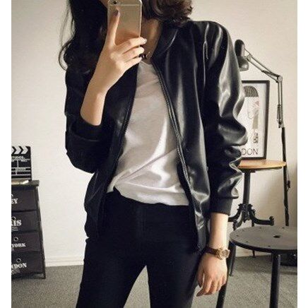 Pu Leather Wear Jacket Autumn Coat For Women Jackets S-XL在类目 女装/女士精品, 皮衣中 - 来自Buy2taobao.com提供专业的淘宝代购服务