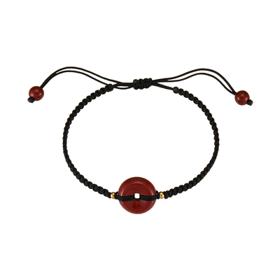 现货朱砂手链定情信物情侣一对2023年新款潮首饰小众设计红绳编织