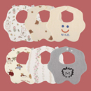 跨境婴幼儿360度花瓣围嘴儿童口水巾婴儿A类纯棉纱布宝宝围兜用品