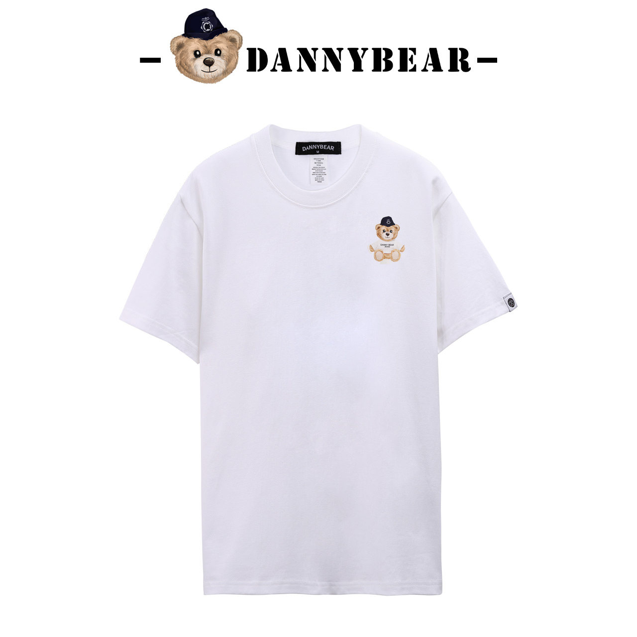 DANNYBEAR清爽常规轻奢小熊短袖男女款情侣T恤DJY5885001-1