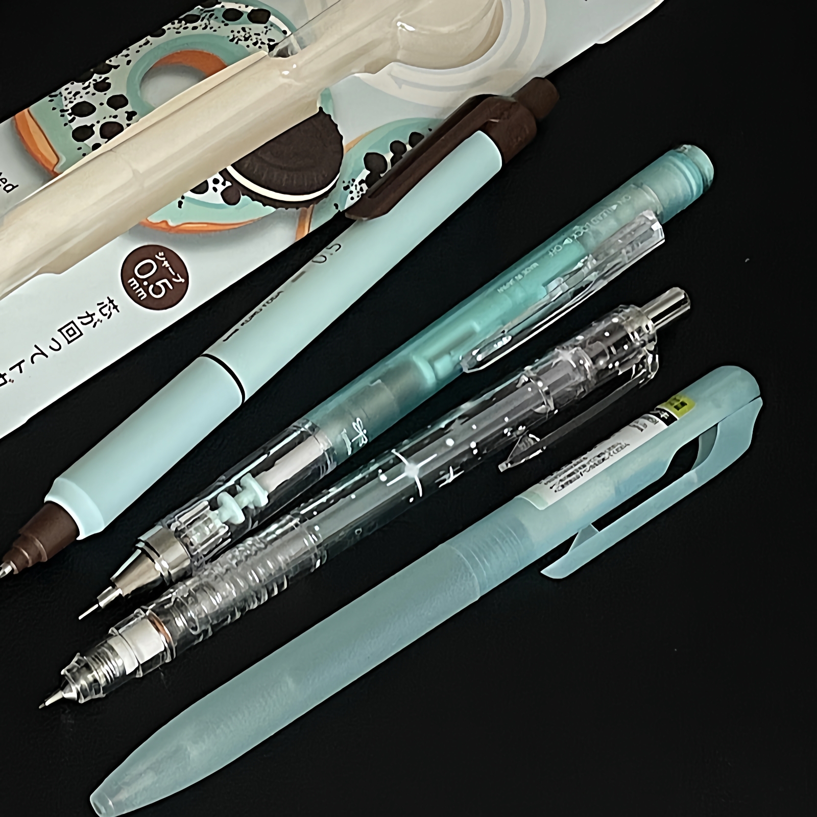 tombow蜻蜓薄荷绿透明自动铅笔