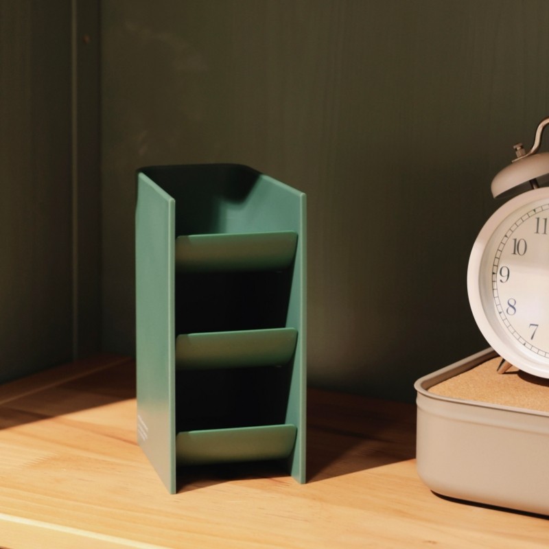 日本KOKUYO国誉斜插式笔筒大容量文具笔架展示架收纳盒学生考研刷题便携平板阅读架读书架懒人支架书立朗诵