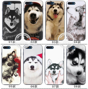 适用于创意潮流哈士奇iphone11/X7手机壳12plus/13二货搞笑趣味软套