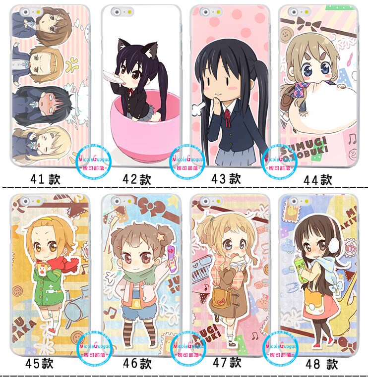 适用于8plus保护壳iPhone/12/plus壳手机卡通se7/x/13轻音少女K-ON