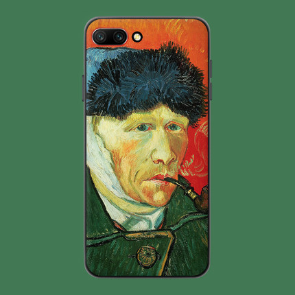 适用于荣耀v40/v30pro梵高艺术v20手机壳30s/20i/60/50se美术油画软