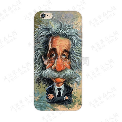 华为适用于苹果11pro小米壳手机科学极客物理学家爱因斯坦三星