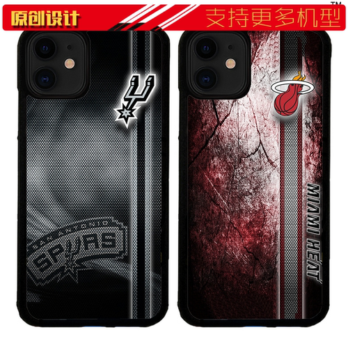 适用于华为马刺热火标志手机壳XSMAX苹果11PRO防摔XR软11proP30小米