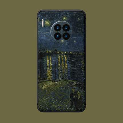 适用于华为mate40pro+文艺术手机壳30/20x星空冷淡风10文艺术9美术8