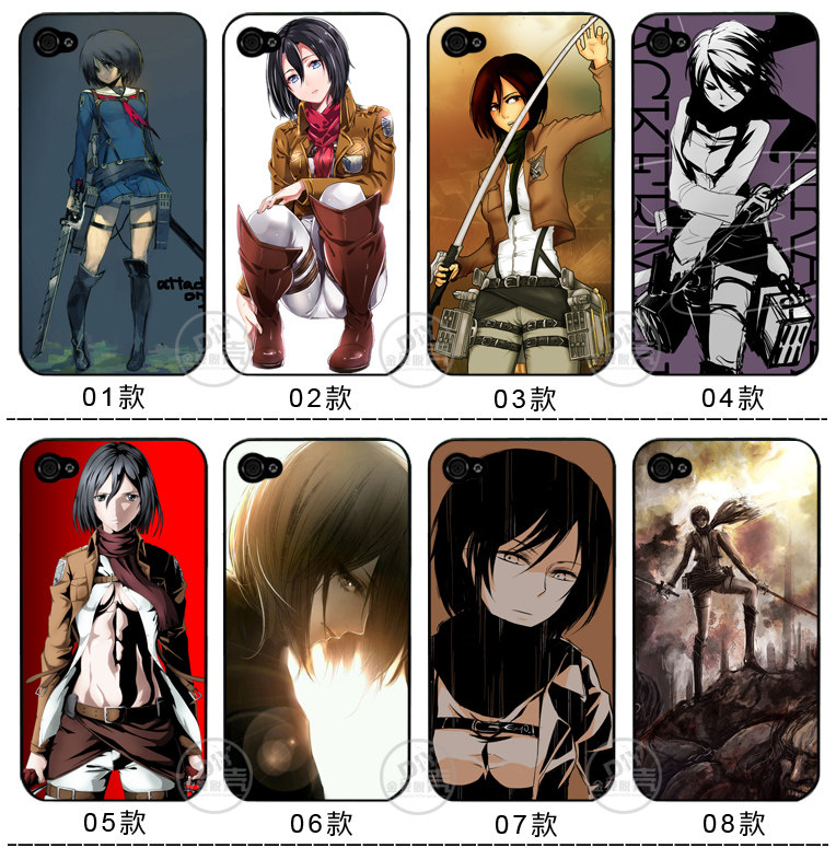 适用于华为iphone12 7 11 plus手机壳进击的巨人硅胶软壳x/13三笠mi