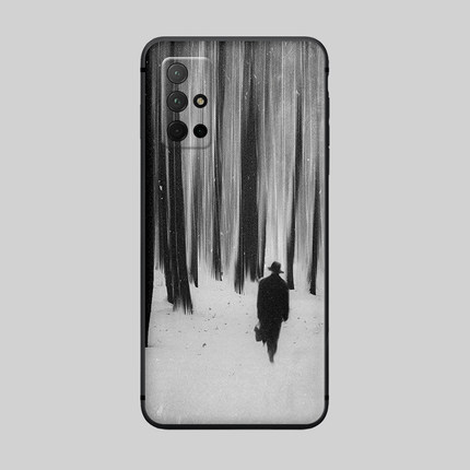 适用于磨砂手机壳荣耀50/30s/20pro/10/9i冷淡风背影创意v40/v30/60