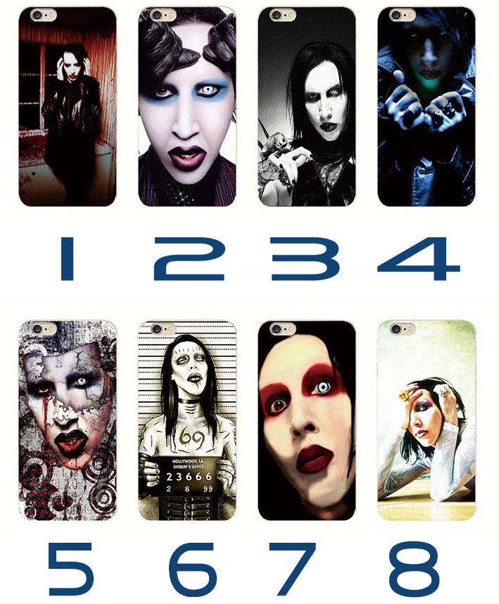 适用于iphonexs/7pluss8荣耀9VIVOX9小米手机壳乐队玛丽莲曼森三星