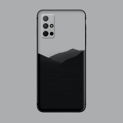 适用于磨砂软手机壳荣耀v40/v30pro/50se/30s/60水墨山水画艺术20/9