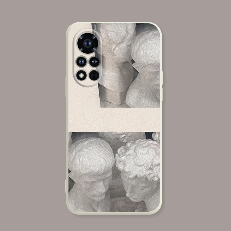 适用于华为手机壳nova9/8se/7pro复古欧美艺术/5i/4石膏雕塑画硅胶