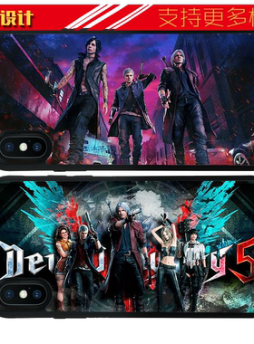 适用于DevilMayCry鬼泣5苹果X壳手机iphone7/12硅胶13防摔全包软8pl