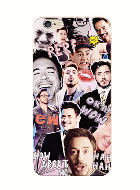 适用于华为iPhoneX苹果6811pro荣耀8OPPOR11S手机壳RDJ小罗伯特唐尼