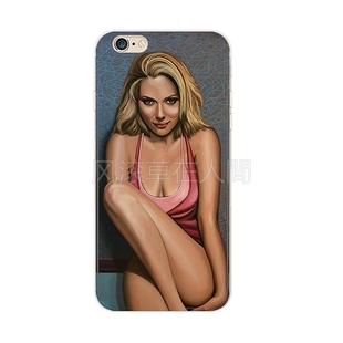 适用于华为iphone苹果11pro小米壳手机明星黑寡妇斯嘉丽约翰逊三星