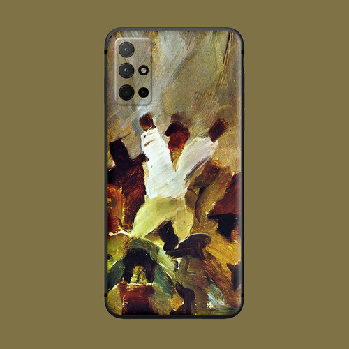 适用于磨砂手机壳荣耀50se/30pro/20/10/60抽象v40/v30艺术人物油画