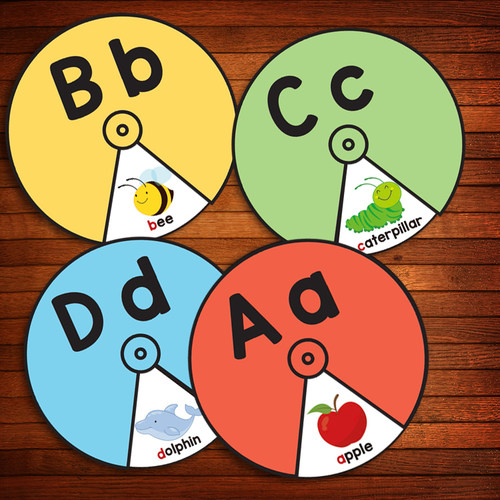 趣味转盘游戏26字母轻松学会闪卡