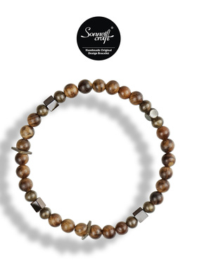 西美社Op.49 古法原创非洲梨木欧美复古个性ins风潮流男女生手链