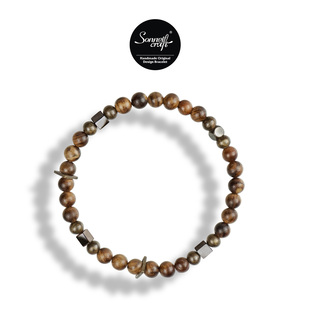 西美社Op.49 ins风潮流男女生手链 古法原创非洲梨木欧美复古个性