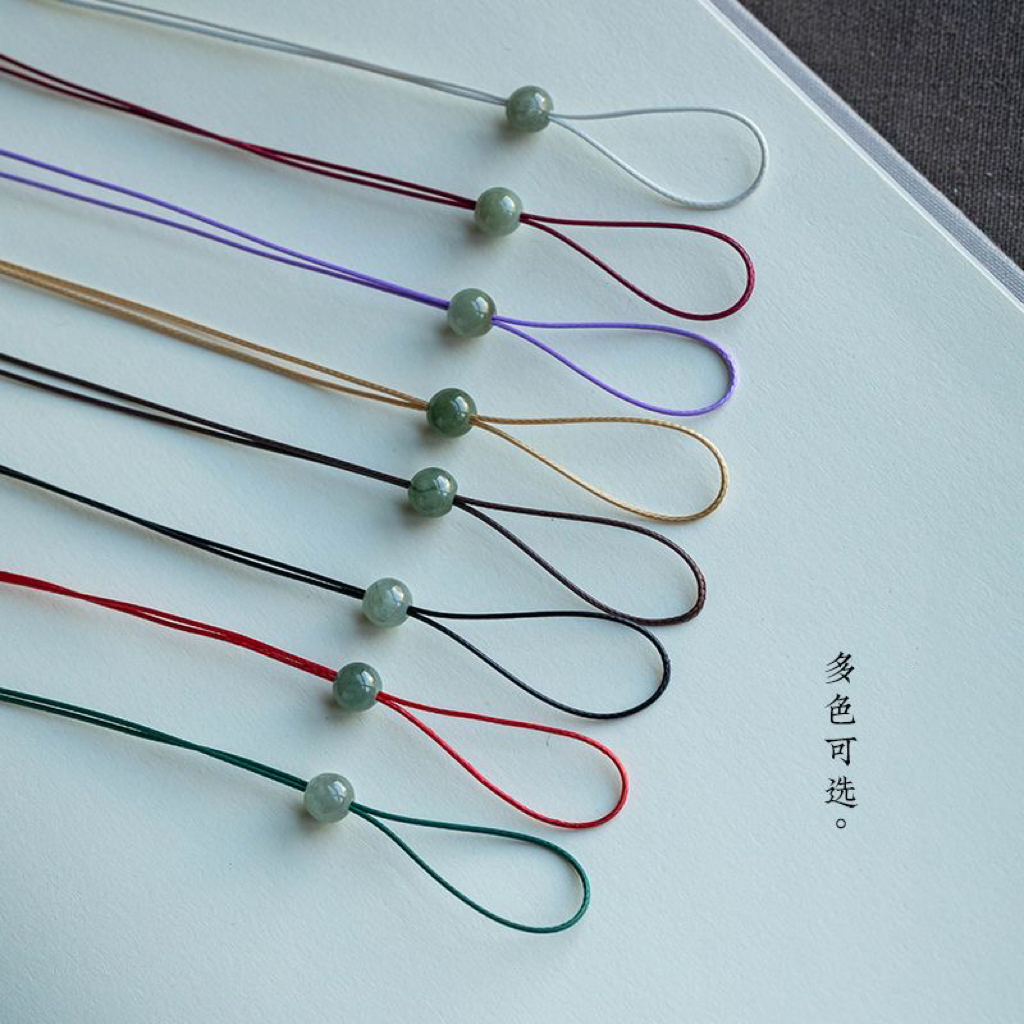 花素极细皮绳项链绳小孔平安扣吊坠挂绳挂颈戒指珠宝吊坠挂绳