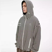 条纹连帽外套男女同款 MWO 云旗何与敖瑞鹏朱志鑫张桂源同款