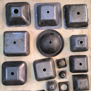 40堆垛架脚碗50加厚方管堆跺脚腕60脚杯底座盖帽封头周转箱底脚盖