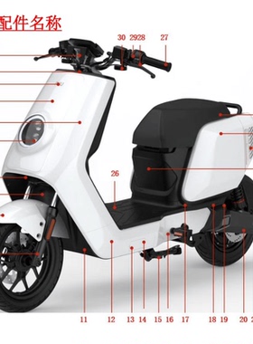 小牛新款NTplay外壳车壳烤漆件大灯挡泥板pp件塑料壳大灯前面板