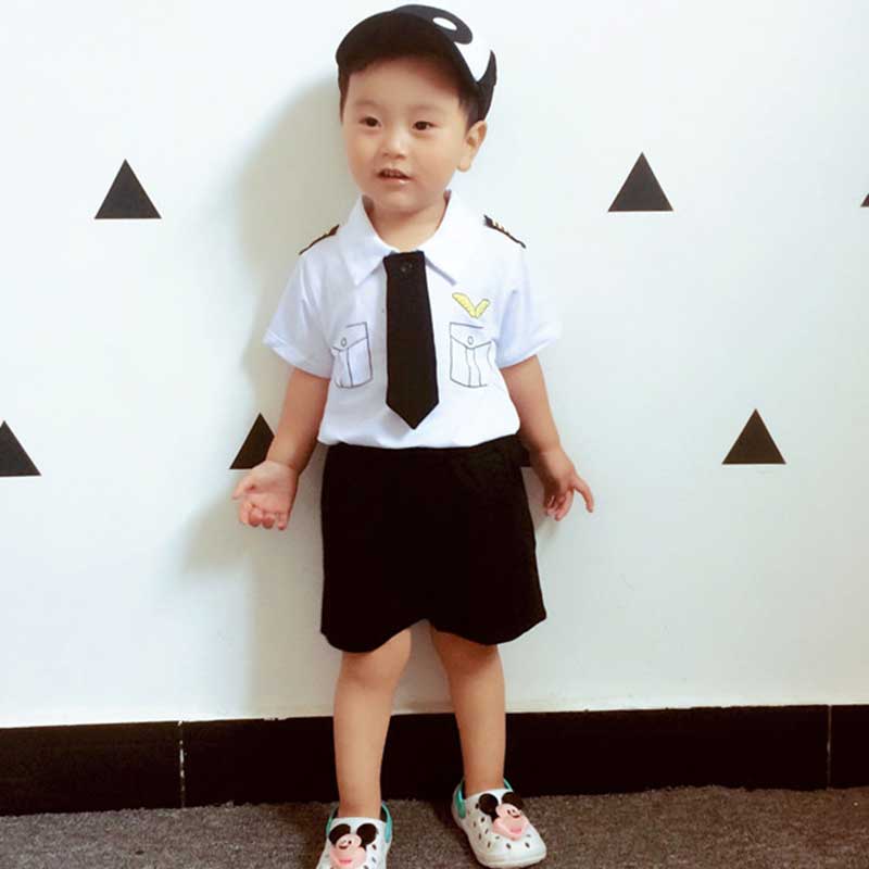 男童夏季两件套表演服