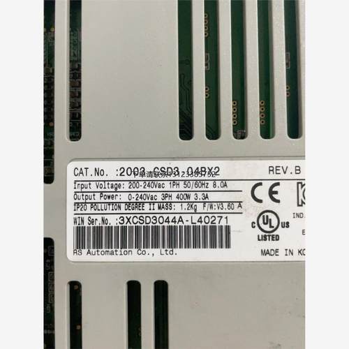 询价AB伺服400w套装驱动器2003-CSD3-04BX2二手