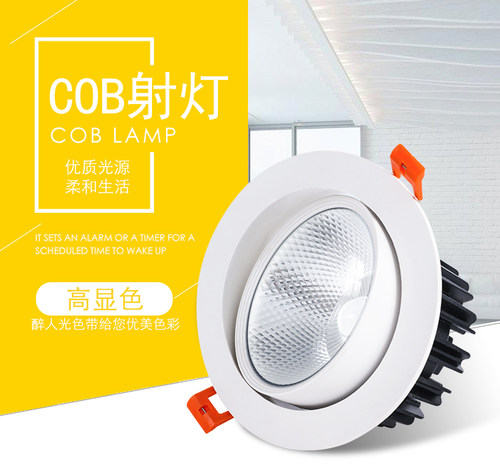 cob高亮客厅背景墙可调节射灯