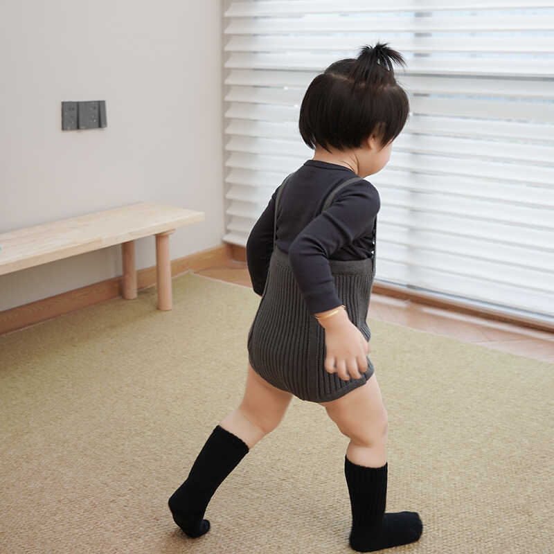 包屁套装秋季坑条长袖